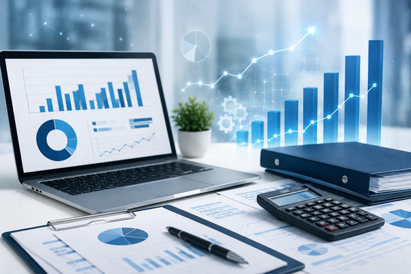 Financial reports and business modelling dashboard