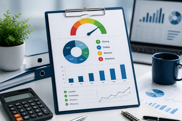 Financial health report service