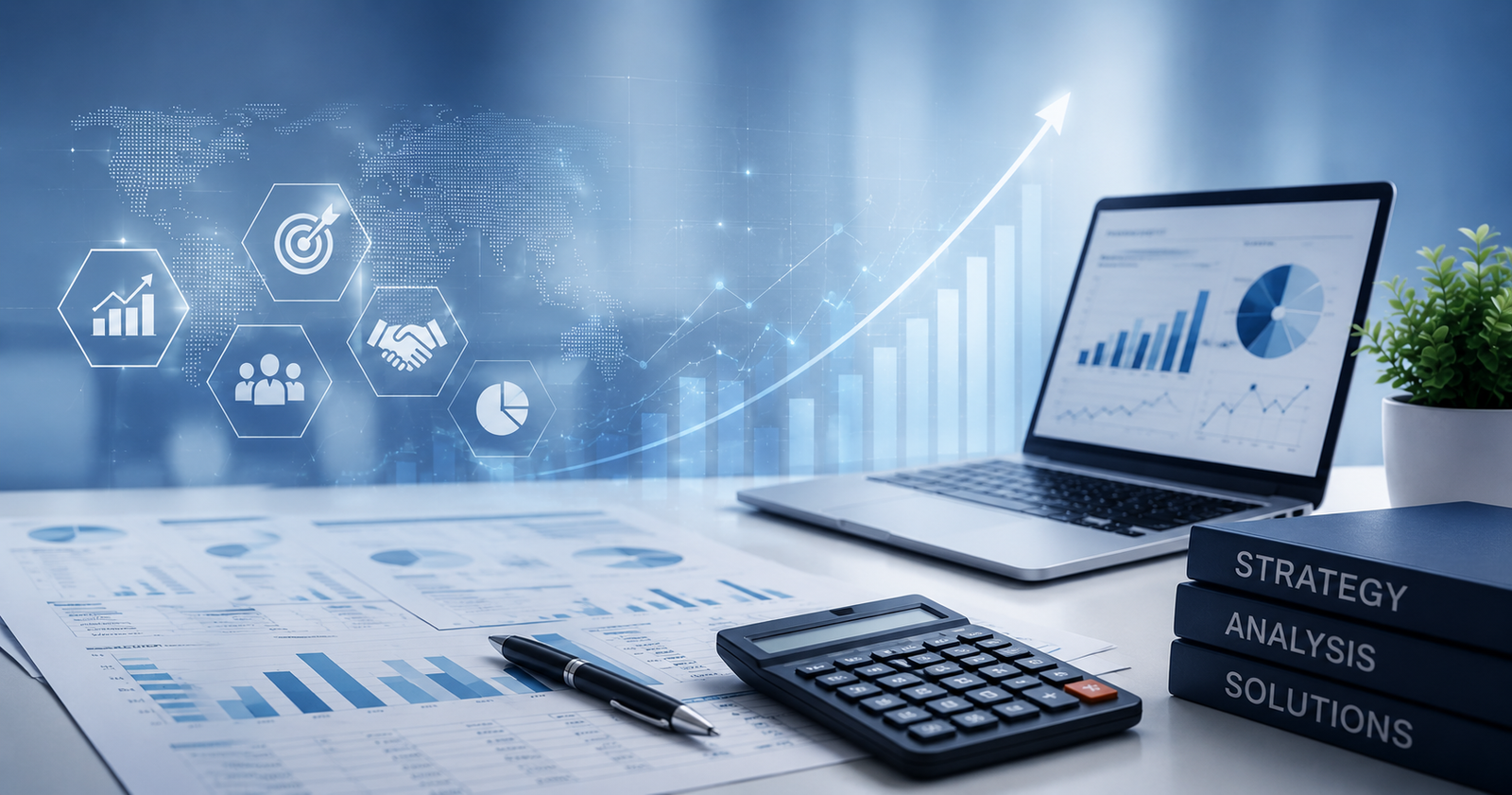 Financial consulting discussion with business advisors